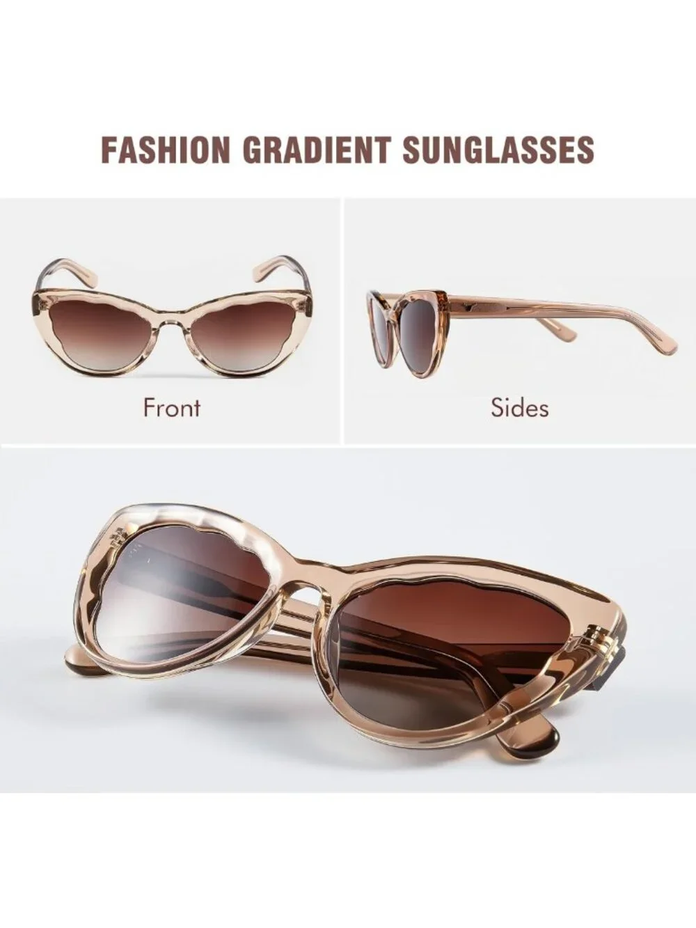 Retro Cat Eye Sunglasses for Women - UV400 Protection, Stylish Vintage Eyewear